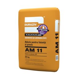 Adeziv Pentru Gresie Si Faianta Cu Kauciuc®, Duraziv Am 11, 25Kg / Palet 48 Saci