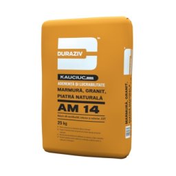 Adeziv Alb Semiflexibil Pentru Marmura, Granit Si Piatra Naturala , Duraziv Am 14, 25Kg / Palet 48 Saci