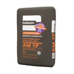 Adeziv Flexibil, Pentru Placari Ultra Rapide, Duraziv Am 17 Cu Kauciuc®, 20Kg / Palet 48 Saci