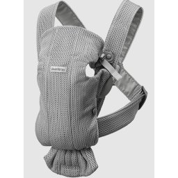 Marsupiu Mini cu multiple pozitii de purtare Babybjorn Grey 3D Mesh