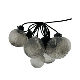 Ghirlandă luminoasă LED decorativă pentru exterior 10xLED/0,15W/230V 6,8 m IP44 negru/fumuriu