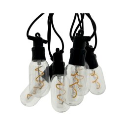 Ghirlandă LED decorativă pentru exterior 6xLED/0,6W/230V 4,5 m IP44 negru