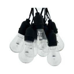 Ghirlandă LED decorativă pentru exterior, 10 LED, 0,15 W, 230 V, 3,8 m, IP44, negru