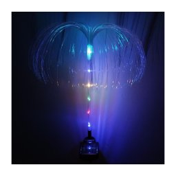 Lampă solară LED RGB, 1,2 V, 300 mAh, IP44, negru