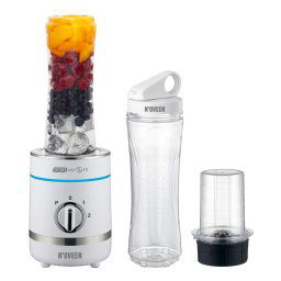 Blender Sport Mix & Fit, Noveen 300W, SB1100 X-LINE Alb 600 ml