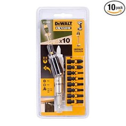 DeWalt DT70578T-QZ extreme Impact Torsion bit set with abknickbarem bit Holder - set of 10