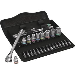 Wera Zyklop 8100 SA 11 1/4 28 pieces - Metal ratchet set