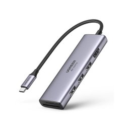 CM511 5-in-1 Adapter USB-C Hub to 3x USB3.0 + HDMI + TF / SD (Gray)