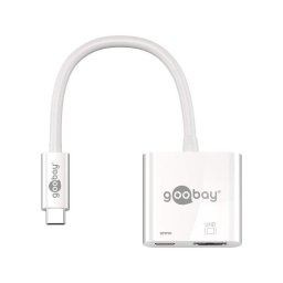 Accesorii Audio Hi-Fi goobay USB-C adapter HDMI 4k60Hz + PD (white)