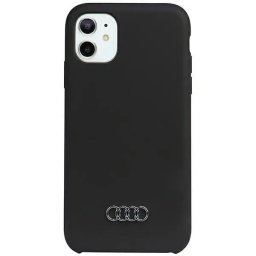 Husa Audi Silicone Case iPhone 11 / Xr 6.1" black/black hardcase AU-LSRIP11-Q3/D1-BK
