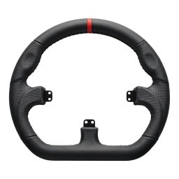 Asetek SimSports GT Rim - Closed D, Leder - schwarz