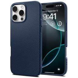 Husa Spigen Liquid Air, albastru marin - iPhone 16 Pro Max