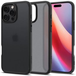 Husa Ultra Hybrid frost black pentru iPhone 16 Pro Max