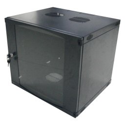 CABINET 19" LOGILINK 6U 540x450 mm, fixare pe perete, Flatpack (dezasamblat), Black, usa sticla cu blocare, otel 1.2mm, sarcina maxima 30Kg, "W06F64B