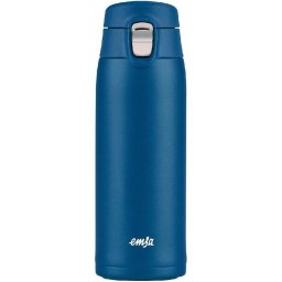 Emsa TRAVEL MUG light thermal mug 0.4 liters (dark blue, flip lid)