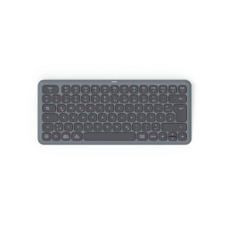 Tastatura WK-500, USB/Wireless/Bluetooth, Negru-Gri
