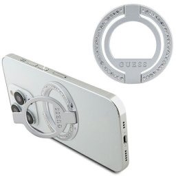 Inel MagSafe Guess Rhinestone, suport telefon, culoare silver