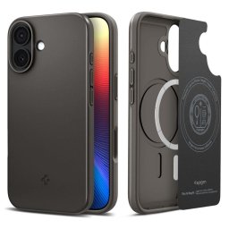 Husa Husa pentru iPhone 17 - Spigen Thin Fit MagSafe - Gunmetal
