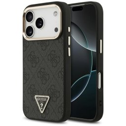 Husa Husa pentru iPhone 17 Pro Max - Guess Hardcase 4G Triangle Logo MagSafe (GUHMP17XP4GTDGMK) - Black