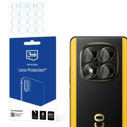 Folie de protecție cameră Redmi Note 14 Pro 4G / 14 Pro 5G / 14 Pro+ 5G / Poco X7 3mk Lens Protect, Set 4 bucăți Xiaomi STICLĂ