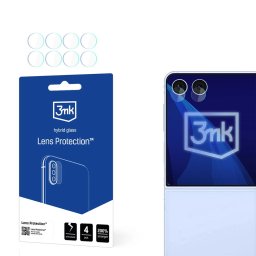 Folie de protecție cameră Galaxy Z Flip 7 / Z Flip 8 3mk Lens Protect, Set 4 bucăți Samsung STICLĂ