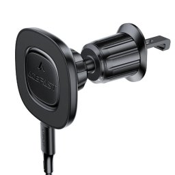 Suport auto telefon magnetic, incarcare wireless 15W, negru