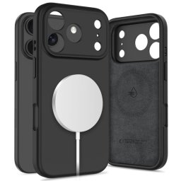Husa Husă Tech-Protect Silicone MagSafe pentru iPhone 17 Pro, finisaj silicon premium, neagră