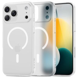 Husa Husă Tech-Protect Magslim MagSafe pentru iPhone 17 Pro, design slim, alb mat