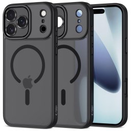 Husa Husă Tech-Protect Magcam MagSafe pentru iPhone 17 Pro Max, finisaj mat, protecție cameră, neagră