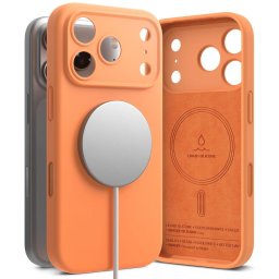 Husa RINGKE SILICONE MAGNETIC MAGSAFE - Husă telefon - compatibil cu Apple IPHONE 17 PRO MAX TANGERINE - MagSafe