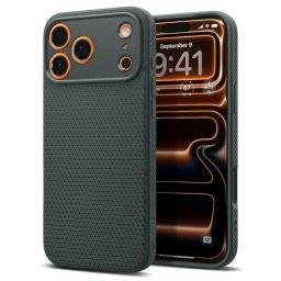 Husa SPIGEN LIQUID AIR - Husă telefon - compatibil cu Apple IPHONE 17 PRO ABYSS - culoare Verde