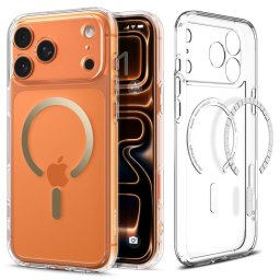 Husa SPIGEN ULTRA HYBRID MAG MAGSAFE IPHONE 17 PRO CLEAR/GOLD