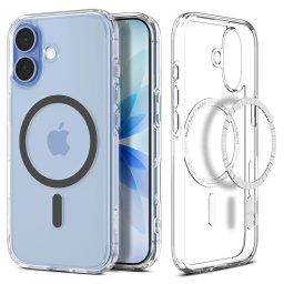 Husa SPIGEN ULTRA HYBRID MAG MAGSAFE - Husă telefon - compatibil cu Apple IPHONE 17 /GRAPHITE - MagSafe - culoare Transparent