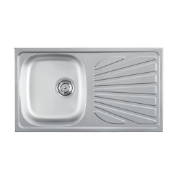 Chiuveta 1D Inox Luna Flex770 x 435 mm/sifon 90 mm, inox