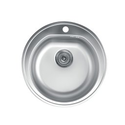Chiuveta rotunda 510E Inox Venera510 mm, sifon 90 mm, inox
