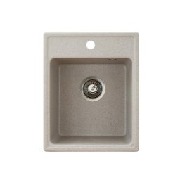 Chiuveta X Granit Quadro 40 bej400 x 500 mm, sifon 90 mm, granit