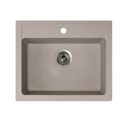Chiuveta X Granit Quadro 60 bej600 x 500 mm, sifon 90 mm, granit