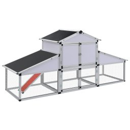 41323 Gossi cotet de gaini cu zona de miscare si repaus aluminiu