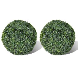 Arbusti ornamentali artificiali bila pe tulpina, 2 buc., 27 cm