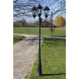 Felinar brighton cu 3 brate 230 cm verde inchis/negru