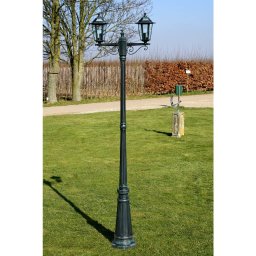 Felinar de gradina brighton cu 2 brate 215 cm verde