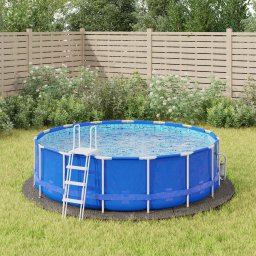 Gossi acoperire geotextil piscina, gri deschis, Ø366 cm, poliester