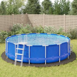 Gossi acoperire geotextil piscina, gri deschis, Ø550 cm, poliester