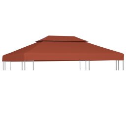 Gossi acoperis de pavilion, 2 niveluri, caramiziu, 4x3 m, 310 g/m2