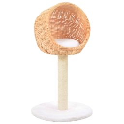 Gossi ansamblu pentru pisici cu stalp funie sisal, lemn de salcie