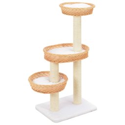 Gossi ansamblu pentru pisici cu stalp funie sisal, natural, salcie