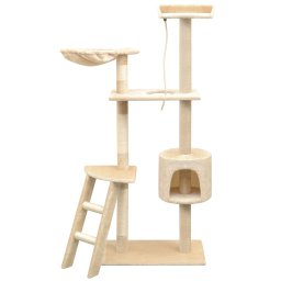 Gossi ansamblu pentru pisici, stalpi cu funie de sisal, 150 cm, bej
