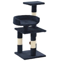 Gossi ansamblu pentru pisici, stalpi din funie sisal, 65 cm, albastru