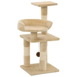 Gossi ansamblu pisici cu stalpi din funie de sisal, bej, 65 cm