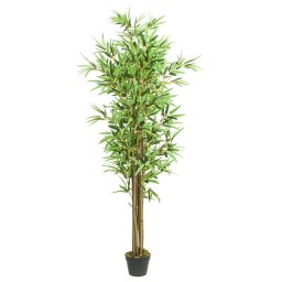 Gossi arbore din bambus artificial 1288 de frunze 180 cm verde